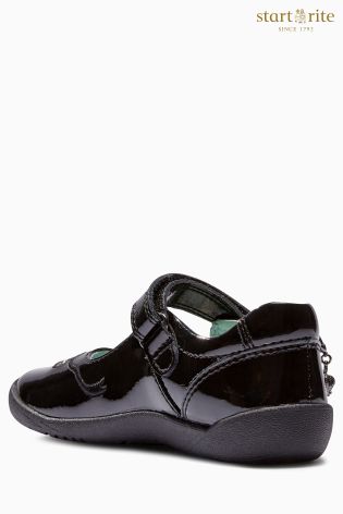 Black Start-Rite Princess Serena School Shoe